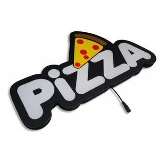 Placa Luminosa Led Pizza Pizzaria