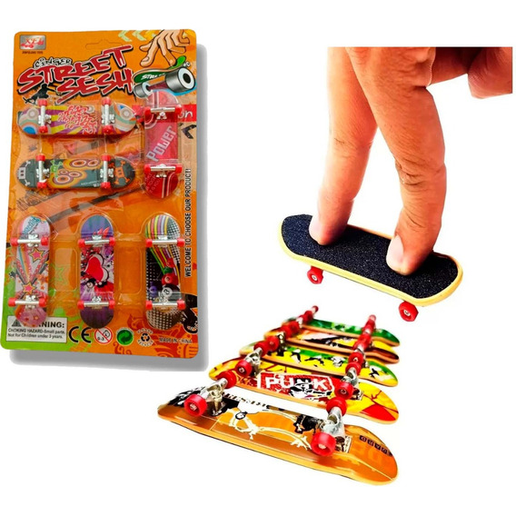  Mini Patineta De Skate Para Dedos Set 6 Tablas Fingerboard