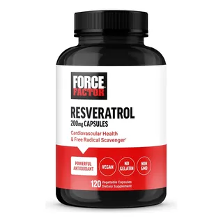 Force Factor Resveratrol Antioxidante  120 Capsulas