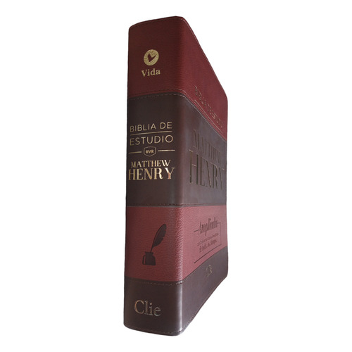 Biblia de estudio RVR1960 Matthew Henry, 2 tonos cafe/marronS/IN: «Estudio Matthew Henry Reina Valera 1960», de Henry, Matthew. Editorial Clie, tapa blanda, edición 2a edicion en español, 2021