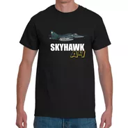 Remera  Avion A4 Sky Hawk Islas Malvinas Argentinas Colores