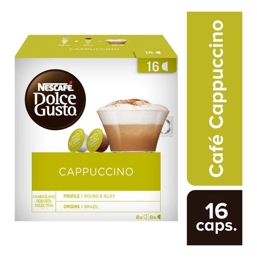 Cápsulas Dolce Gusto Café Cappuccino 16 Un.