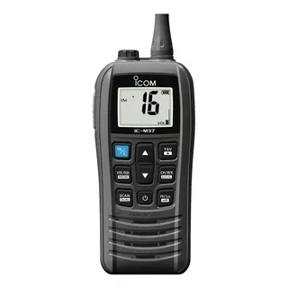 Icom  Ic-m37 Transceptor Portátil Marítimo 6w Bandas De Freqüência Vhf Cor Preto