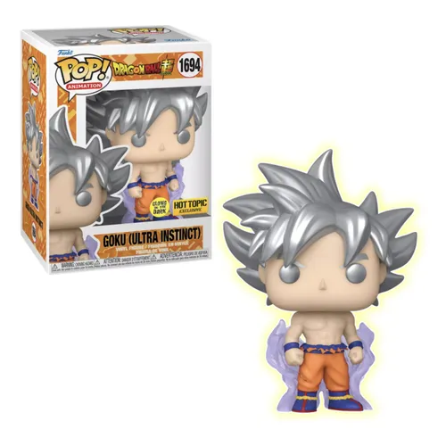 Goku Ultra Instinct Funko Pop 1694 Exclusivo que brilha no Goku Ultra Instinct Funko Pop 1694 Exclusivo que brilha no