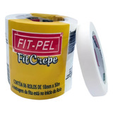 Fita Crepe 18mm X 50m Com 06 Unidades - Fitpel