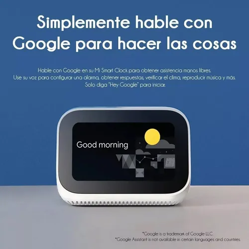 Xiaomi Mi Smart Clock Reloj Despertador Con Google Assistant Color