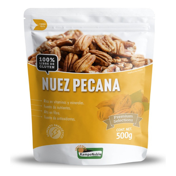 Nuez Natural Cruda Mitades Marca Kamponoble 500 Gramos