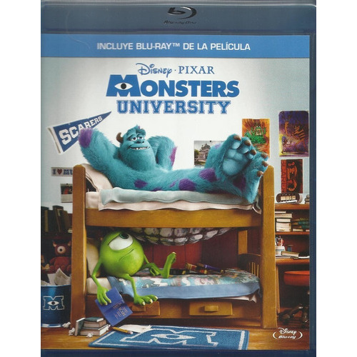 Monsters University Blu Ray Película Disney Nuevo