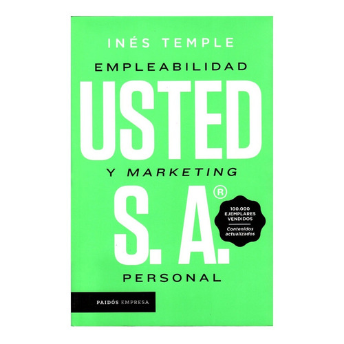 Libro Usted S.a. Empleabilidad Y Marketing Personal