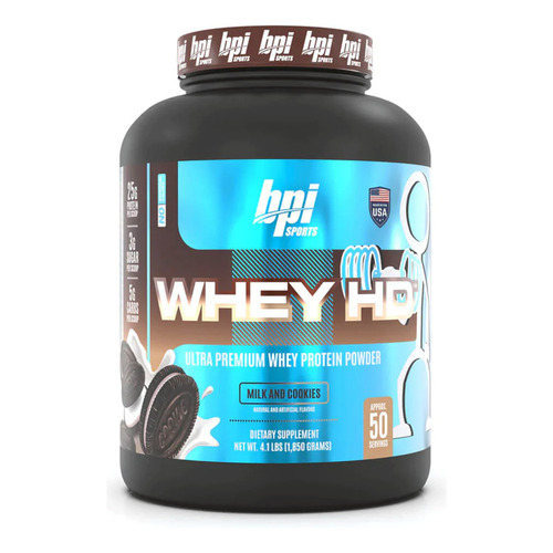 Proteina Bpi Sports Whey Hd 4 Lb 50 Lb cookies and Cream