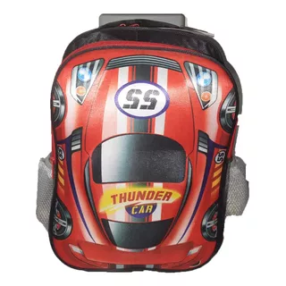 Mochila Kids De Rodinha Thunder Car 55