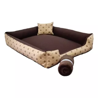 Cama Para Cachorro Caminha Cachorro Grande Cama Pet 70x80cm Cor Marrom Coroa