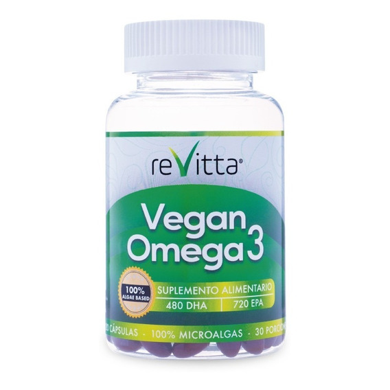 Omega 3 Vegano 120 Cápsulas Revitta Wellness