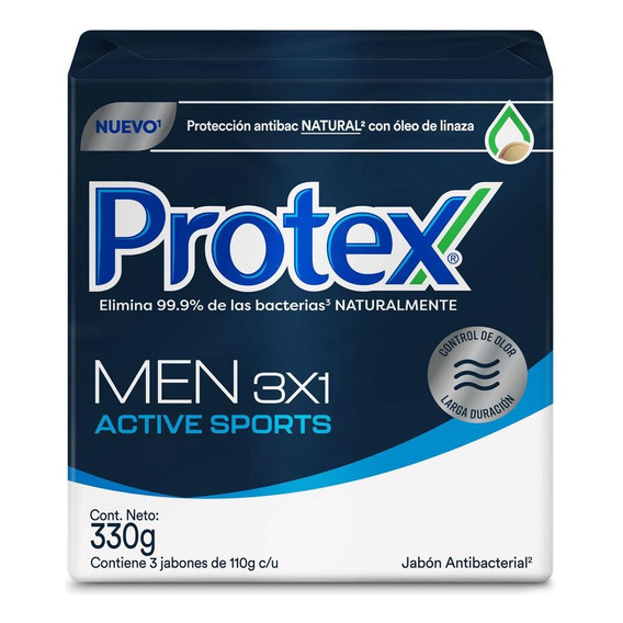 Jabon Protex Men Sports 3x110gr - g a $105