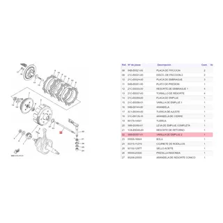 Varilla De Embrague O Lapiz De Embrague Yamaha R15 Original