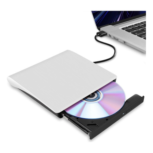 Grabadora Portatil Hcsunfly Usb 3.0 Ultra-slim Cd/dvd Blanco