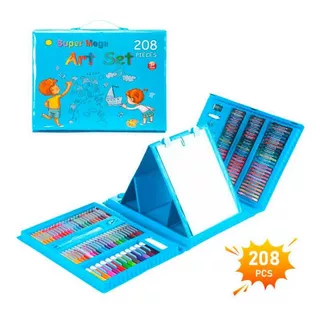 Art Set De 208 Piezas Colores Crayones Acuarela Kit De Arte