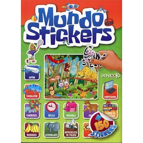 Libro Mundo Stickers - Tapa Verde 