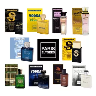 Kit C/ 10 Perfumes Paris Elysees 100ml Original Atacado