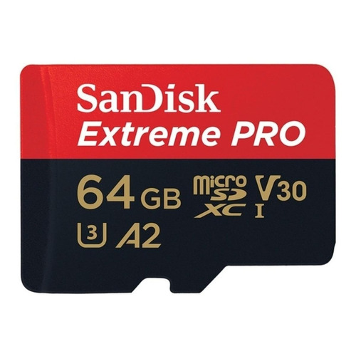 Tarjeta de memoria SanDisk SDSQXCY-064G-GN6MA  Extreme Pro con adaptador SD 64GB