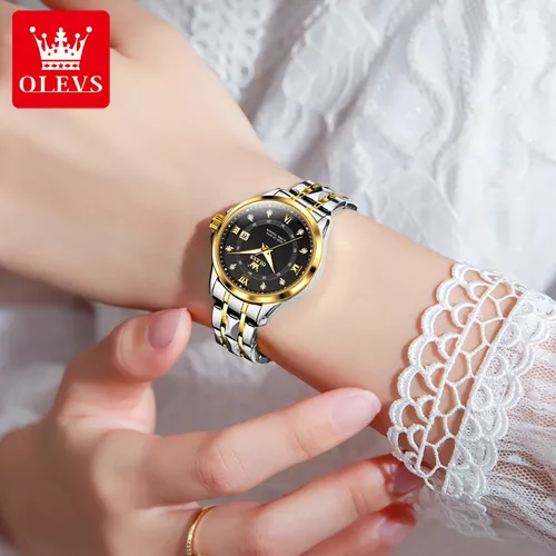 Reloj De Mano Para Mujer Olevs Relojes Para Mujer Diamante P
