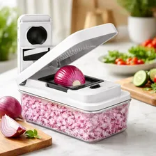 Mandolina Filoshark Cortador Picador Verdura Tupper Rallador Color Blanco