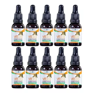 Vitamina D3 Super Concentrada 10x 30ml (5 Gotas = 10.000ui)