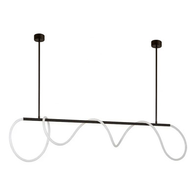 Colgante Snake 150cm Manguera Led Diseño Moderno Estructura Negro