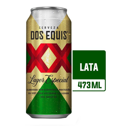 Cerveza Dos Equis Lager Pale Lager lata 473 mL