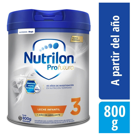 Leche Nutrilon Profutura 3 De 12 A 18m Pvo 800g (máx 12u)