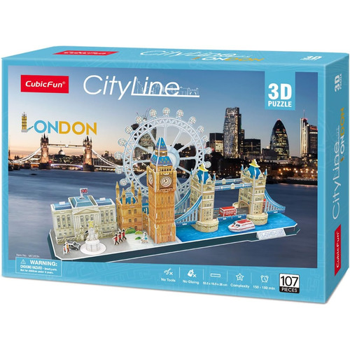 Cubic Fun Rompecabeza 3d Vista De La Ciudad Londres 107 Piez