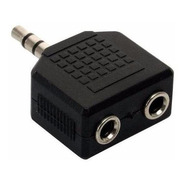 Adaptador Plug 3.5mm X 1/jack 3.5mm X 2 - Negro
