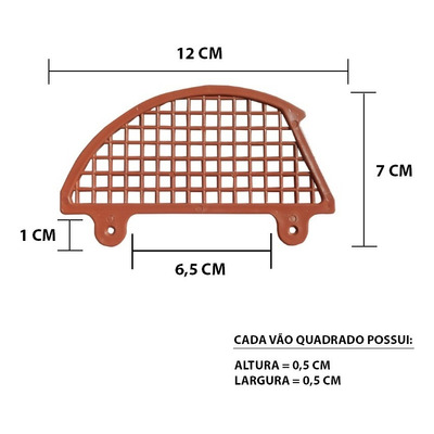 Passarinheira Ventilada Telha Americana 30un (rende 6,6m)