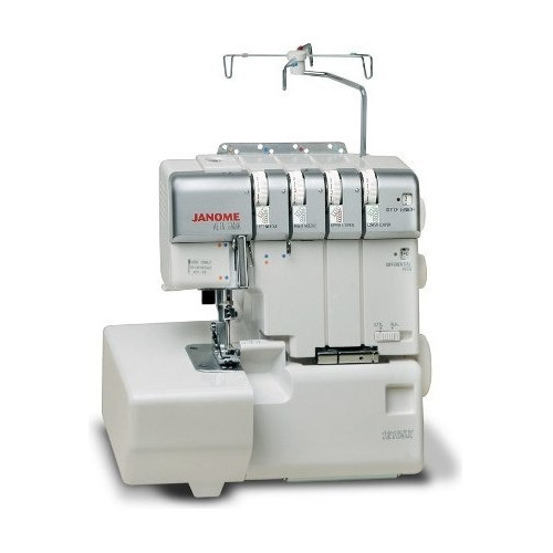 Máquina de coser overlock Janome 1210DX portable blanca 220V