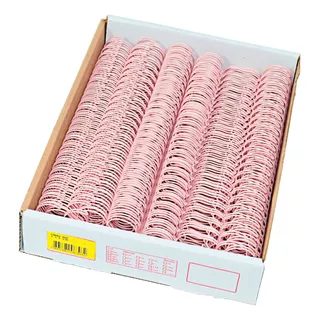 Wire-o Para Encadernação 2x1 A4 Rosa Claro 7/8 180 Fls 24un