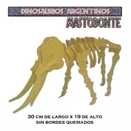 Mastodonte Dinosaurios Argentinos Rompecabezas 3d Madera Mdf