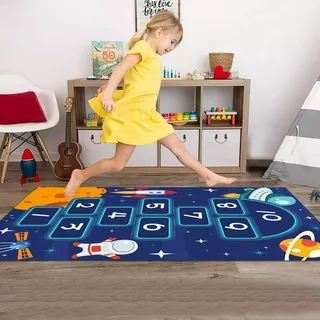 Alfombra Didáctico Para Niños Base Anti Deslizante 80x160 Cm