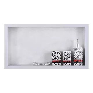 Porta Sabonete Shampoo Em Porcelanato 61x30x11
