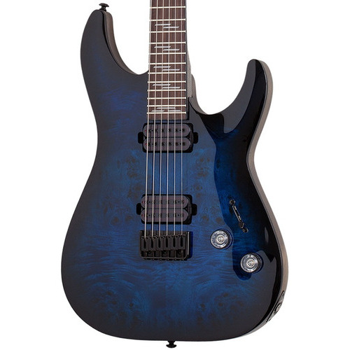 Guitarra Eléctrica Schecter Omen Elite-6 Blue Burst Azul Orientación De La Mano Diestro