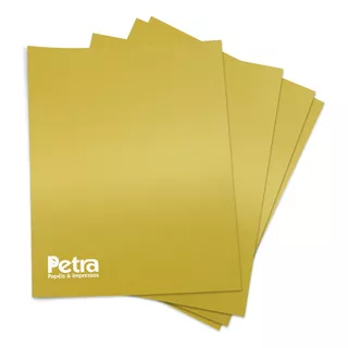 Papel Ouro Perolizado A4 180g/m2 Com  60 Folhas