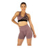 Top Corpiño Lycra Violeta Alas Izq Negro