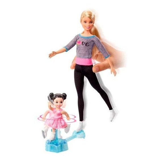 Barbie Muñeca Patinadora Entrenadora Patinaje Hielo Mattel 