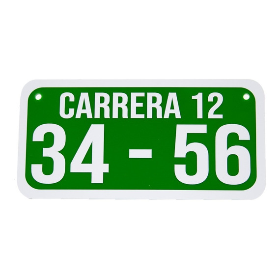 Placa De Dirección - Placas Nomenclaturas - Personalizadas