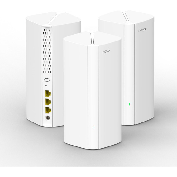 Tenda Nova WiFi 6 Mesh System MX12 - AX3000 Mesh WiFi Router, hasta 2402 Mbps en 5 GHz, Cubre hasta 650㎡, Red de Malla de Doble Banda Gigabit para 160 Dispositivos, Funciona con Alexa, 3-Pack