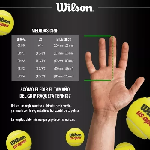 Raqueta De Tenis Semiprofesional Amateur Wilson Principiante Color Verde  Tamaño Del Grip 4 1/4 (grip 2)