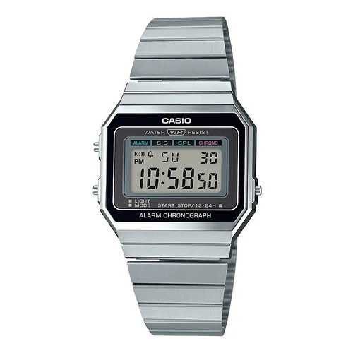 Reloj Para Unisex Casio A-700w-1a Plateado