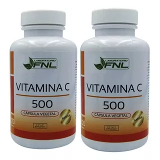 Vitamina C Fnl 2 Frascos 240 Capsulas 500mg. Envio Gratis