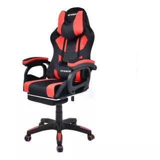 Silla Gamer Extingtion Masajeador Lumbar Apoya Pies - Rojo