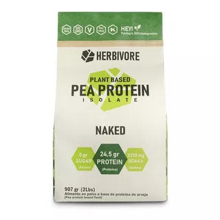 Proteina Vegana Aislada Herbivore 2lbs Naked Sin Sabor