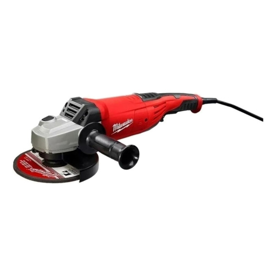 Amoladora angular Milwaukee 6086-59A color rojo 2200 W 220 V + accesorio